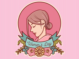 Beautiful Women's Day Stickers