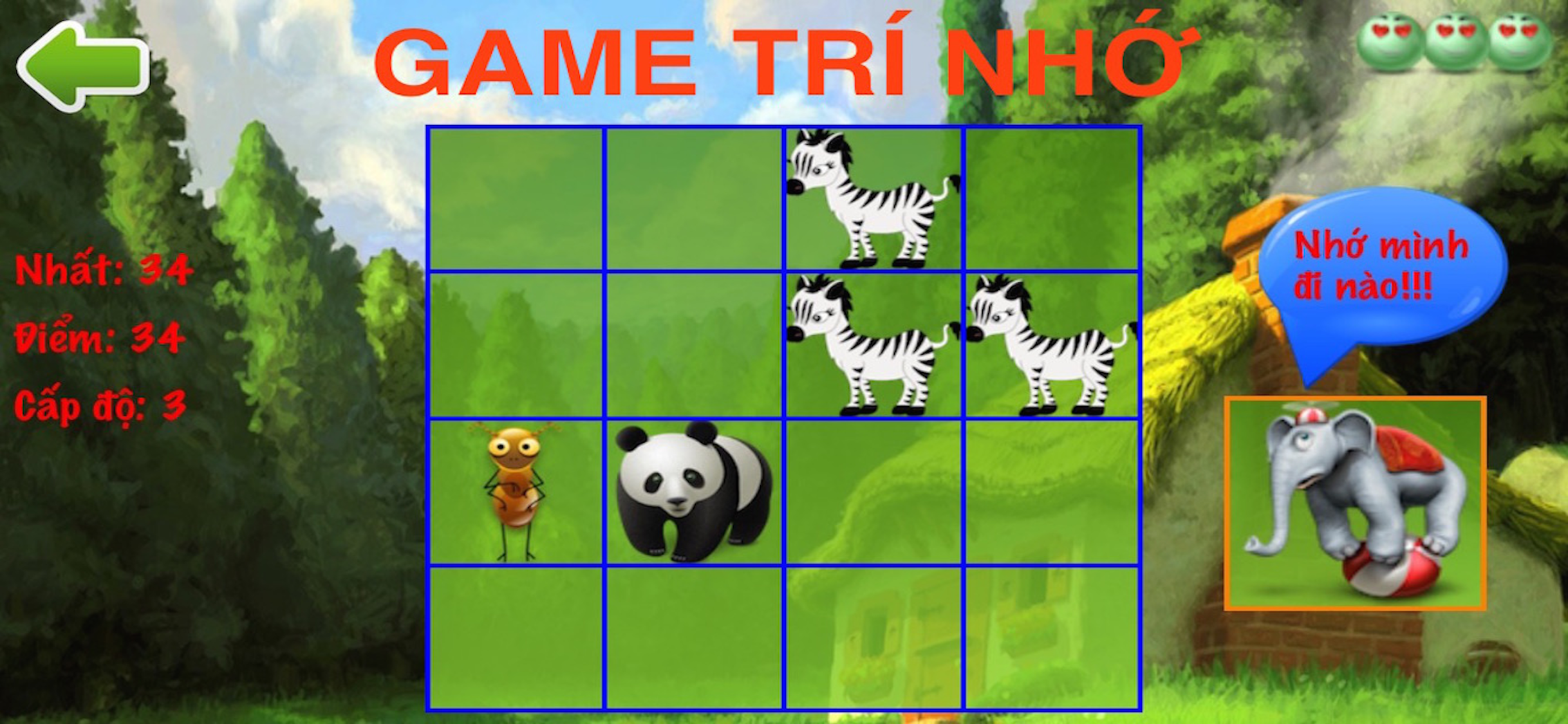 Game trí nhớ-Game trí tuệ