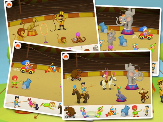 Circus puzzle kids game iPad screenshot