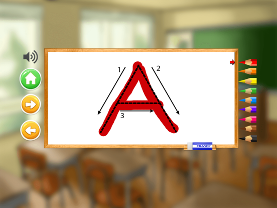 ABC tracing alphabet learning iPad screenshot