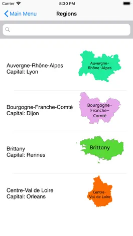 Game screenshot France Regions and Capitals apk