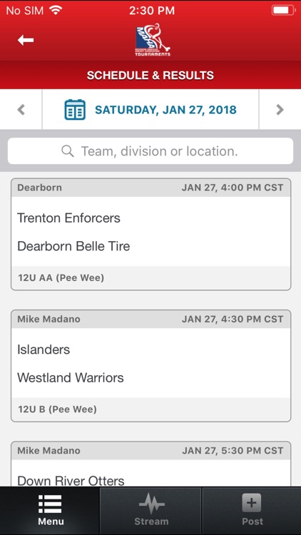 Michigan Hockey State Playoffs