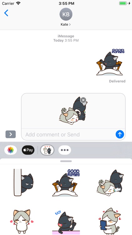 Couple Kitty Animated Stickers