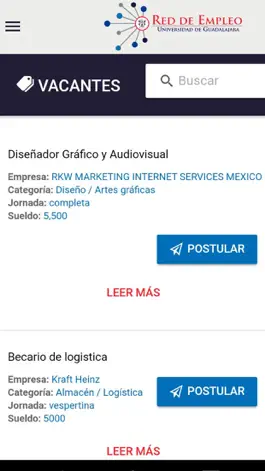 Game screenshot Red de empleo UDG apk