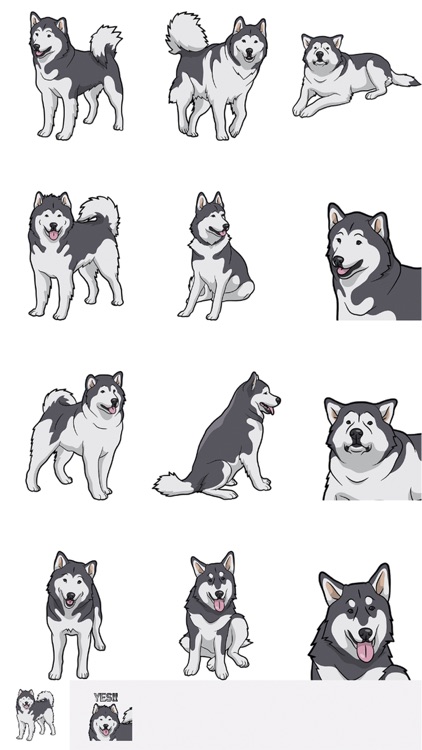 MalamuteMoji - Alaskan Malamute Emoji & Stickers