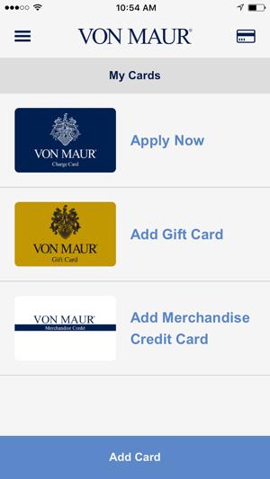 Von Maur Credit Card Payment Chart