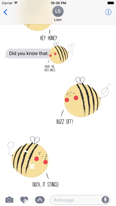 Bee Pun Sticker Pack screenshot 2
