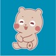 Poppa Baby Bear Animated app icon - Stickers app for iPhone