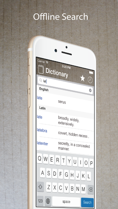 Latin English Dictionary Pro Screenshot