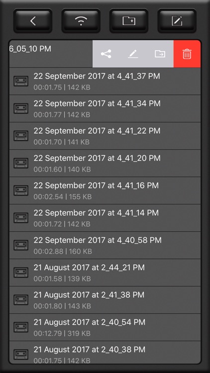 Voice Recorder PRO, Recording