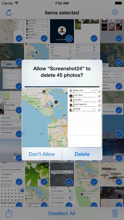Screenshot24: filter,delete
