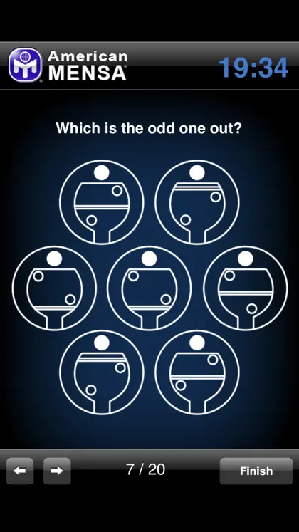Screenshot 3 di 5 di American Mensa Brain Test