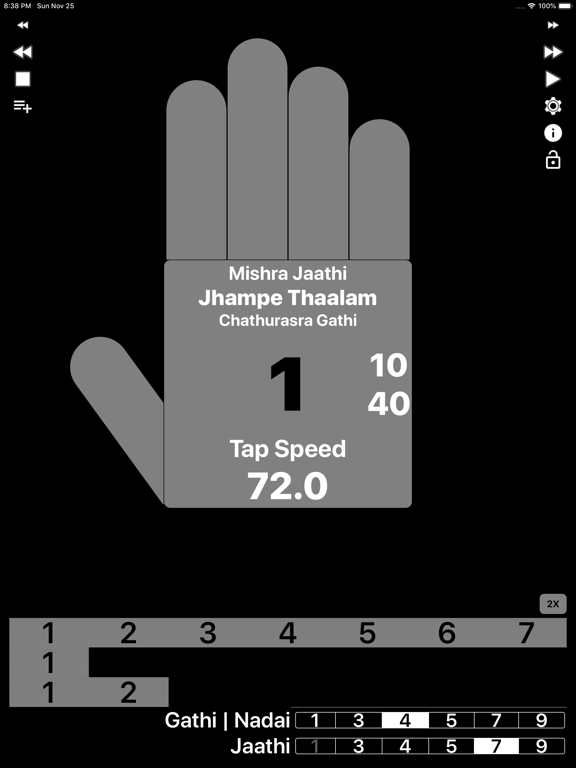 Carnatic Thaalam Robot iPad screenshot 4 - Music app