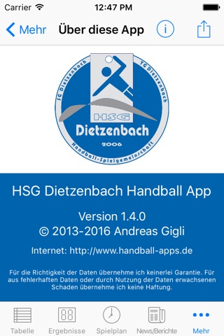 HSG Dietzenbach screenshot 4