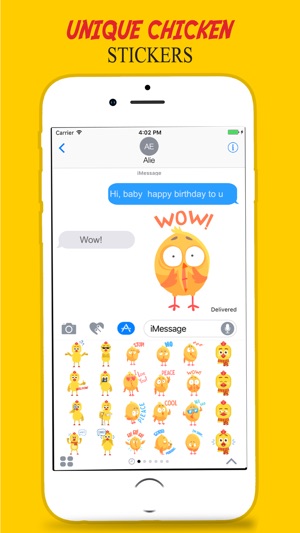 Cartoon Yellow Chicken Stickers(圖5)-速報App