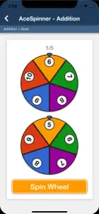 Ace Spinner Math Games Lite screenshot #1 for iPhone