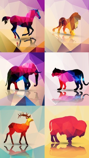 Wildlife Geometric Sticker App(圖2)-速報App