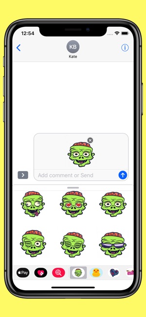 Zombie emoji - Brain smiley(圖4)-速報App