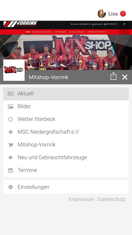 MXshop-Vorrink