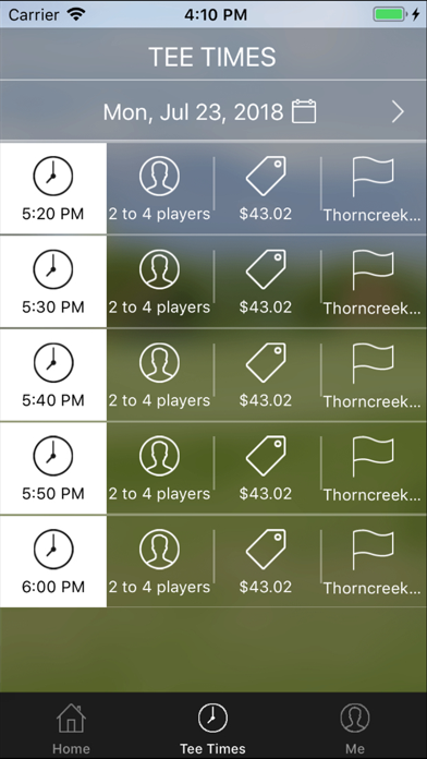 Screenshot #3 pour Thorncreek Golf Tee Times