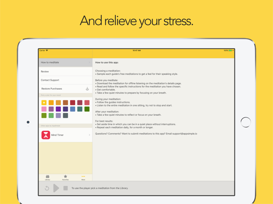 Guided Mind iPad screenshot 5 - Health & Fitness app