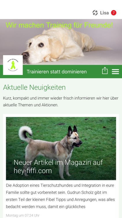 Trainieren statt dominieren