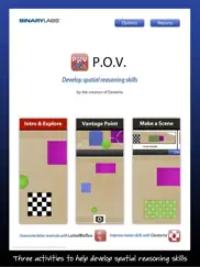 p.o.v. spatial reasoning game iPad Captures Décran 1