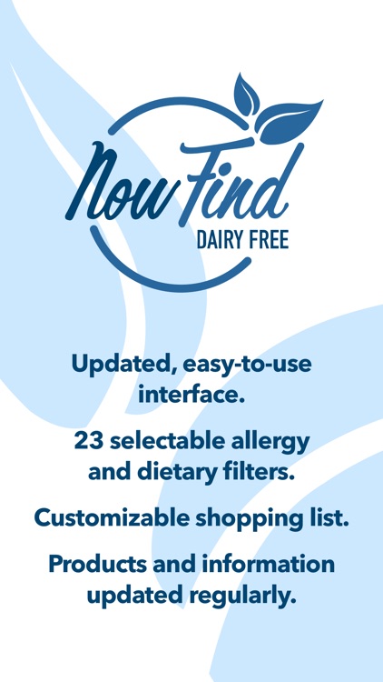 Now Find Dairy Free
