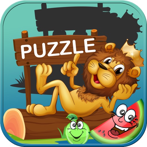 Shape Puzzle Animal Vocabulary