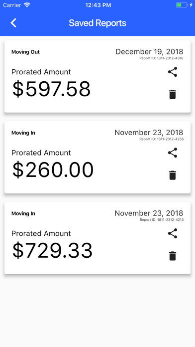 Prorate Calculator Pro screenshot 4