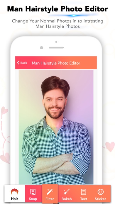 Man Hairstyle - Photo Editor screenshot 2