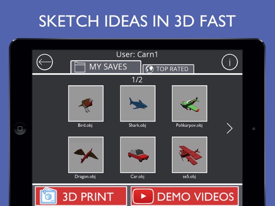 Sketch 3D:Easy 3D Modelling iPad app afbeelding 3