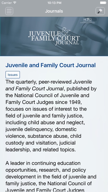 Juvenile & Family Court Jrnl