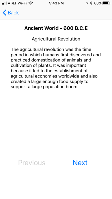 AP World History Terms iPhone screenshot 3 - Education app
