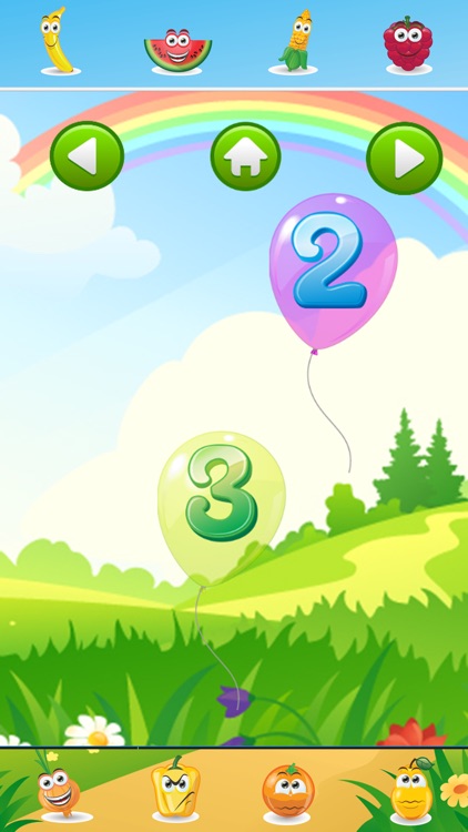 Fruits math basic number 123