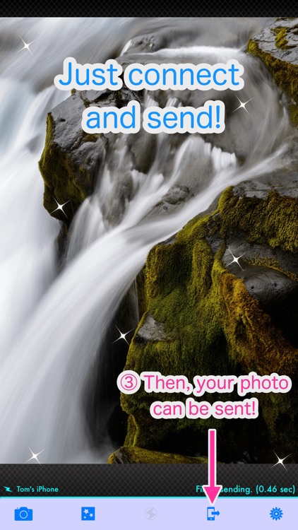 BlueTrans - send your photos!