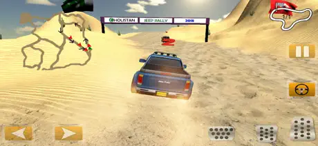 Jeep Rally In Desert