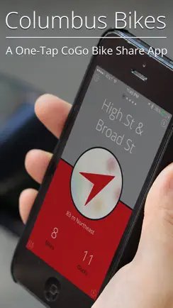 Columbus Bikes — A One-Tap CoGo Bike Share App iPhone image 1