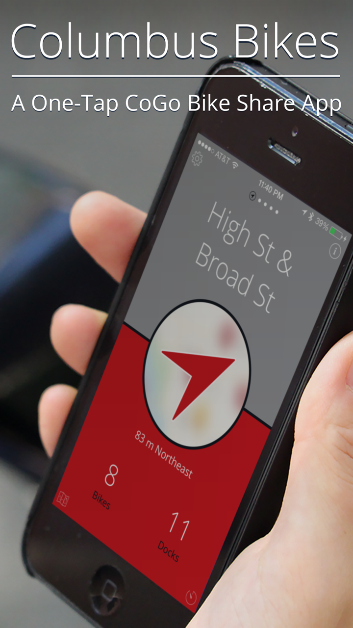 Columbus Bikes — A One-Tap CoGo Bike Share App screenshot 1
