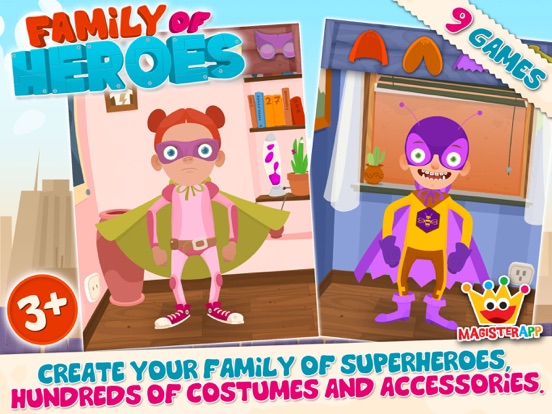 Family of Heroes for Kids iPad app afbeelding 1