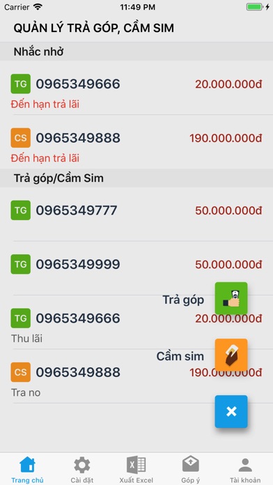 TIGO: Quản lý trả góp, cầm sim screenshot 3