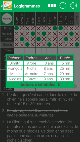 logic puzzles in french iphone screenshot 3