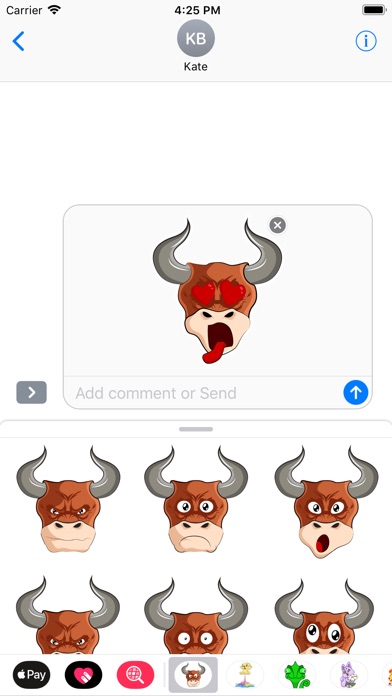 The Bull Stickers for iMessage screenshot 2