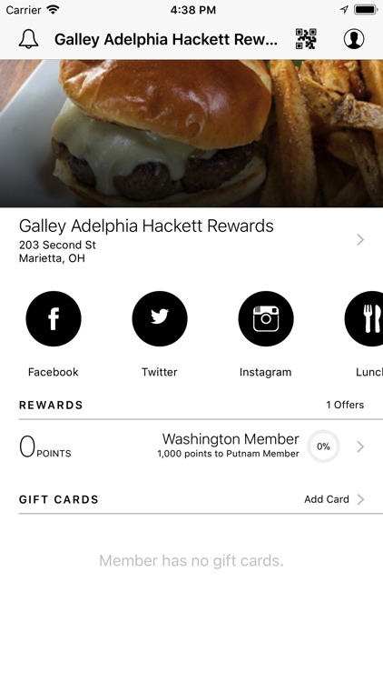 Galley Adelphia Hackett Reward