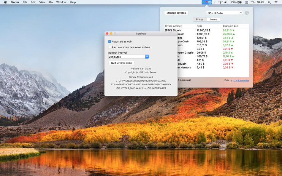 #4. Crypto Price (macOS) 由: Josip Bernat