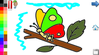Screenshot #3 pour Coloriages:  papillon