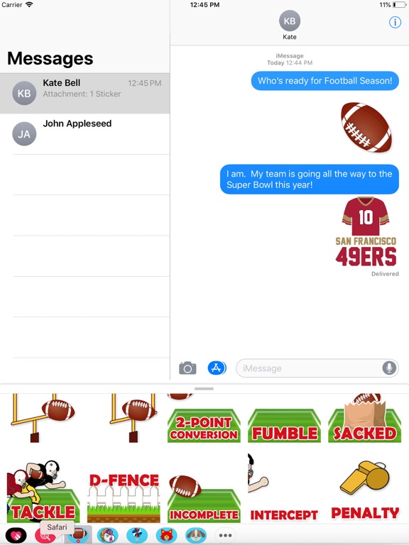 Screenshot #4 pour Animated Football Stickers