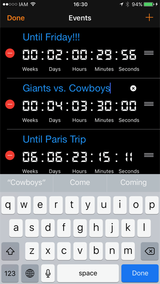#3. Simple Event Countdown Timer (iOS) By: Ed Manning