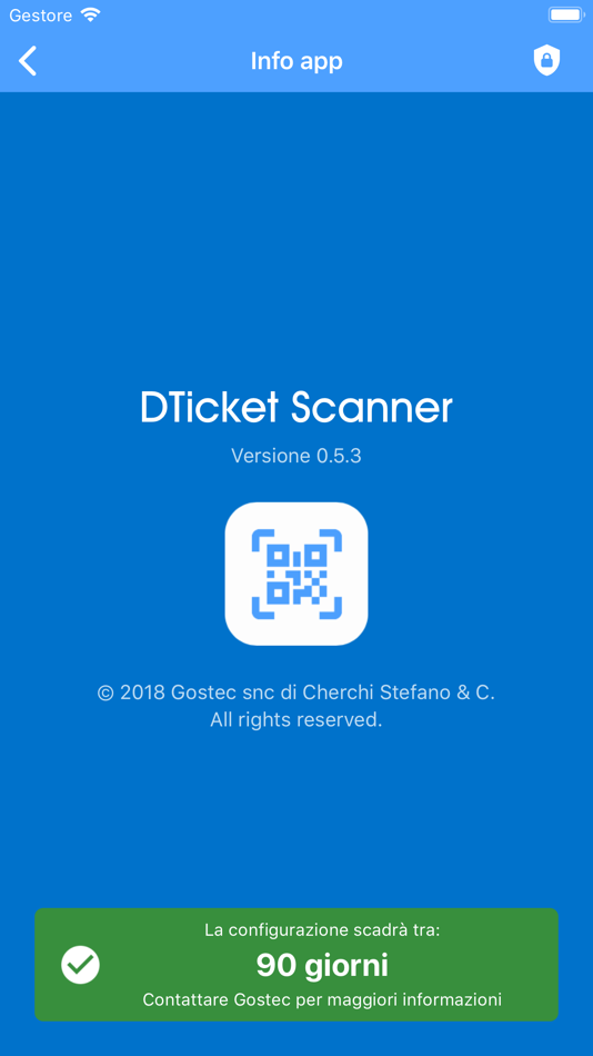 #5. DTicket Scanner (iOS) 由: GOSTEC SNC DI CHERCHI STEFANO & C.