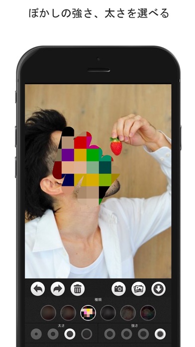 モザイク　ぼかし & モザイク加工アプリ ... screenshot1